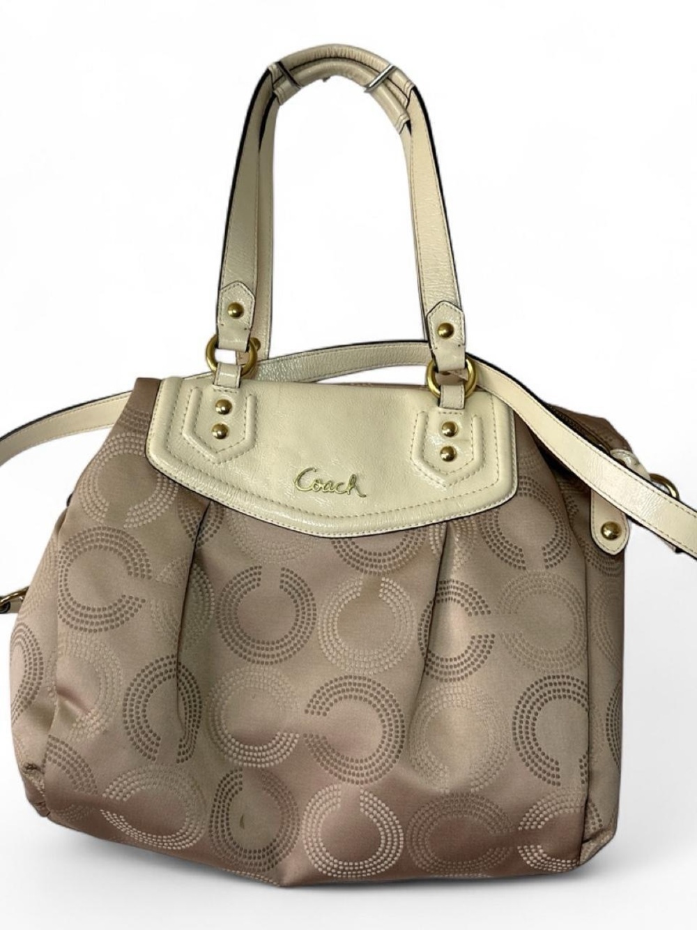 Coach Ashley Dotted Op Art Carryall